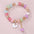 Wholesale  butterfly pendant crystal beaded multicolor bracelet