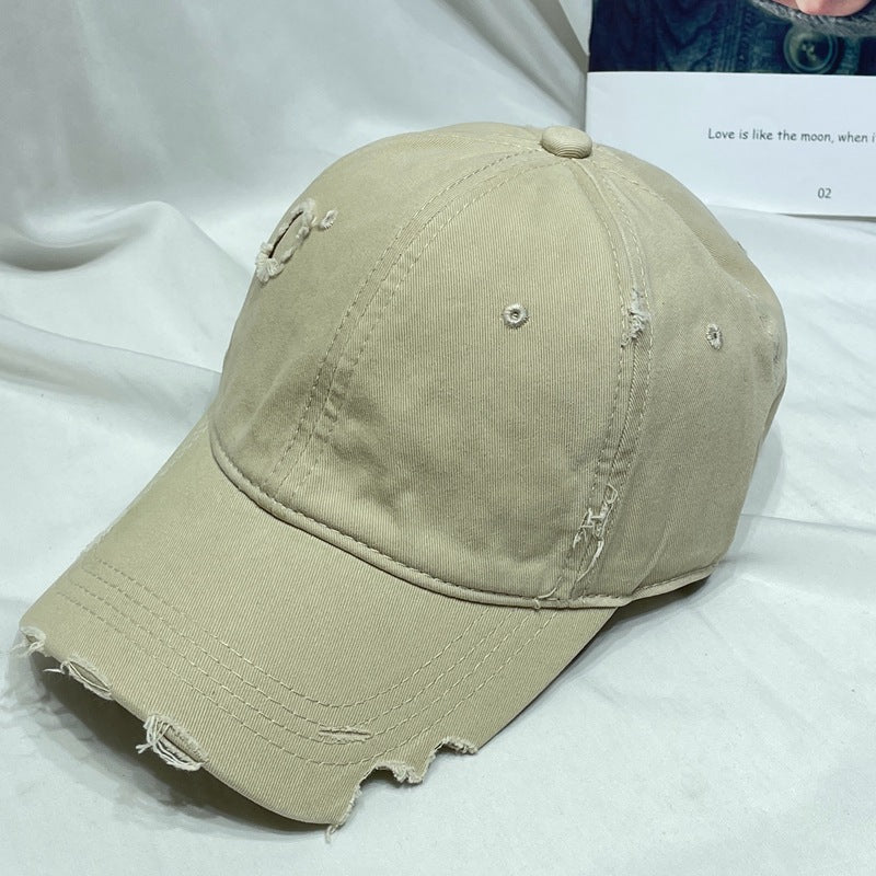 Wholesale  Solid Color Notched Baseball Hat