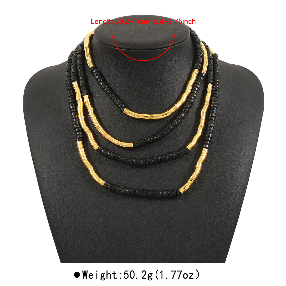 Collana con bracciale impilabile multistrato Street Punk all'ingrosso