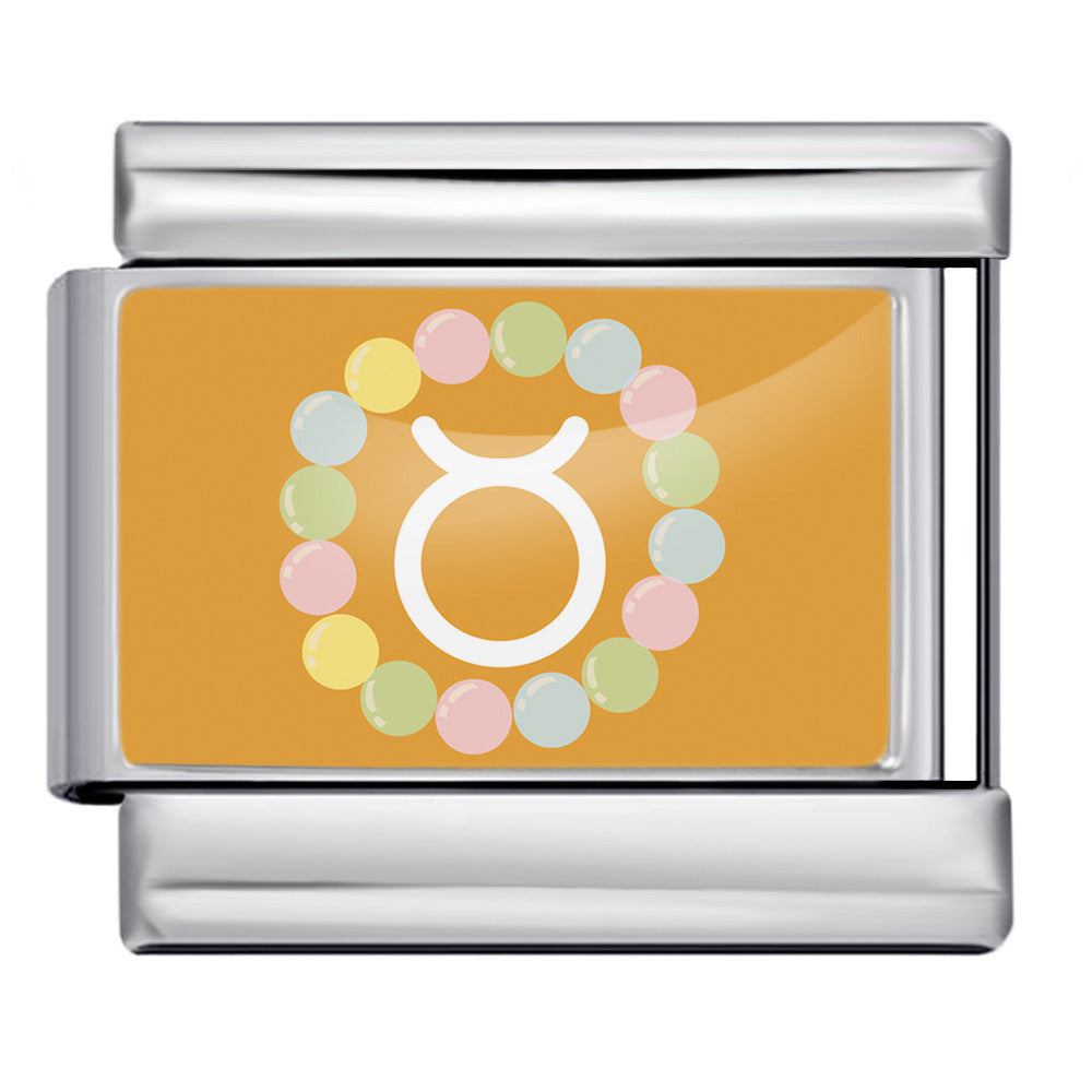 Wholesale Italian Charm Bracelet 9mm DIY 12 Contion Series  Creative Stainless Steel Composable Bracelet