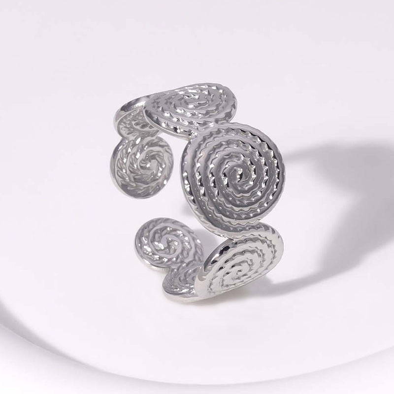 Wholesale Stainless Steel Rings Open 18K Gold Plated Rings ACC-RS-Manguo004