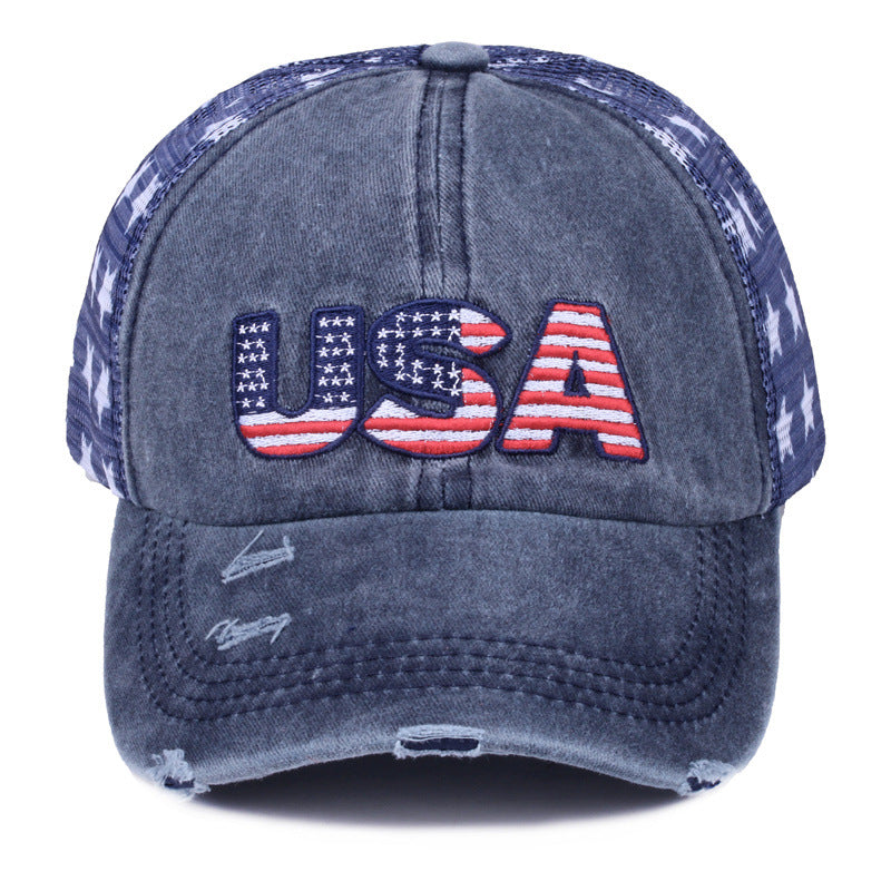 Wholesale distressed baseball embroidery baseball cap