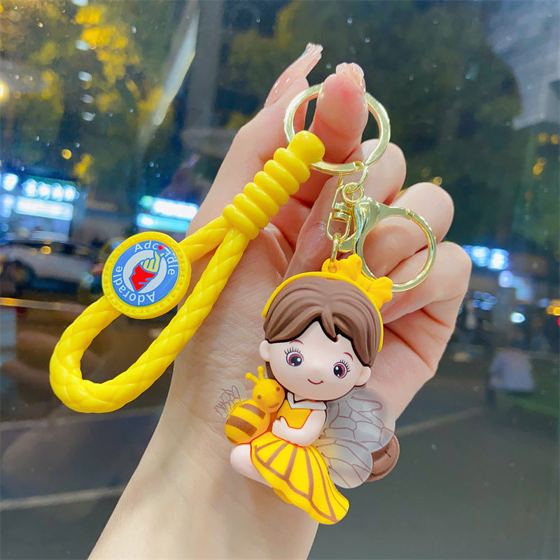 Wholesale Cartoon PVC Soft Glue Cute Keychain ACCVIP-KC-YueWei005
