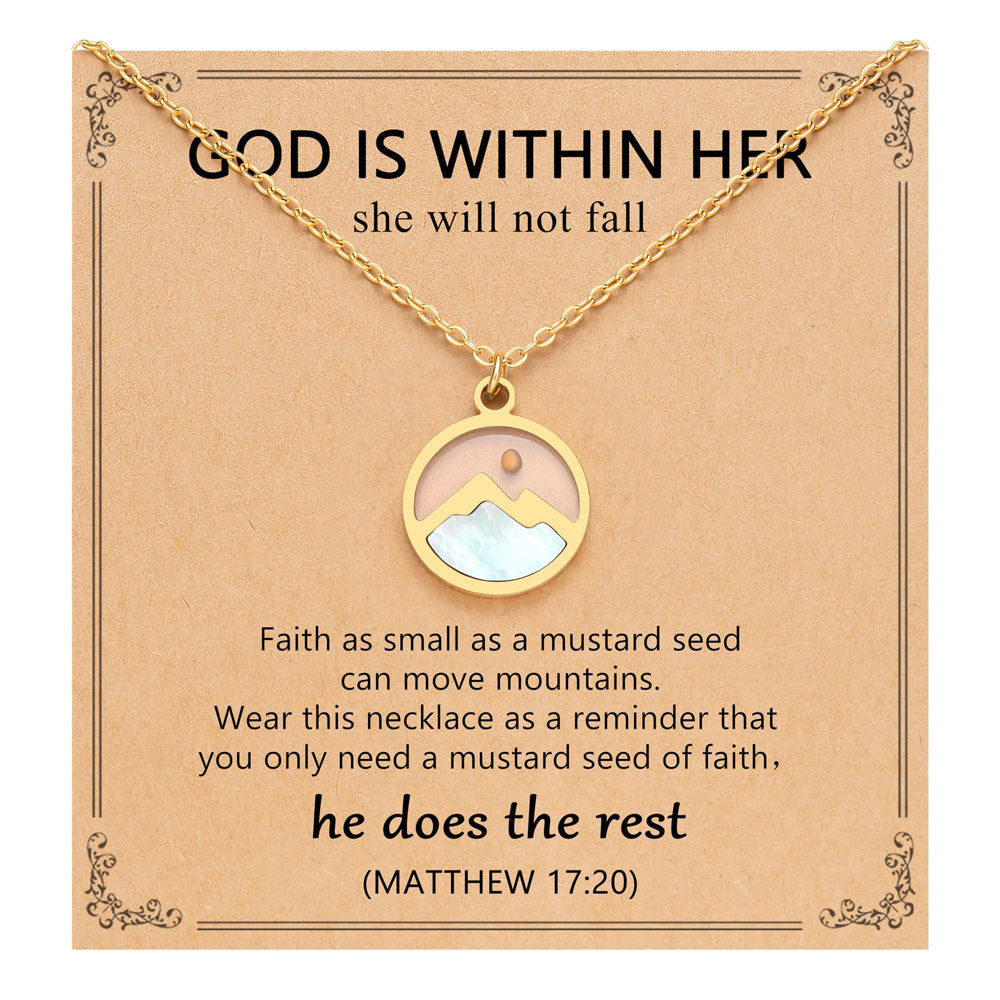Wholesale Mustard Seed Pendant Necklace