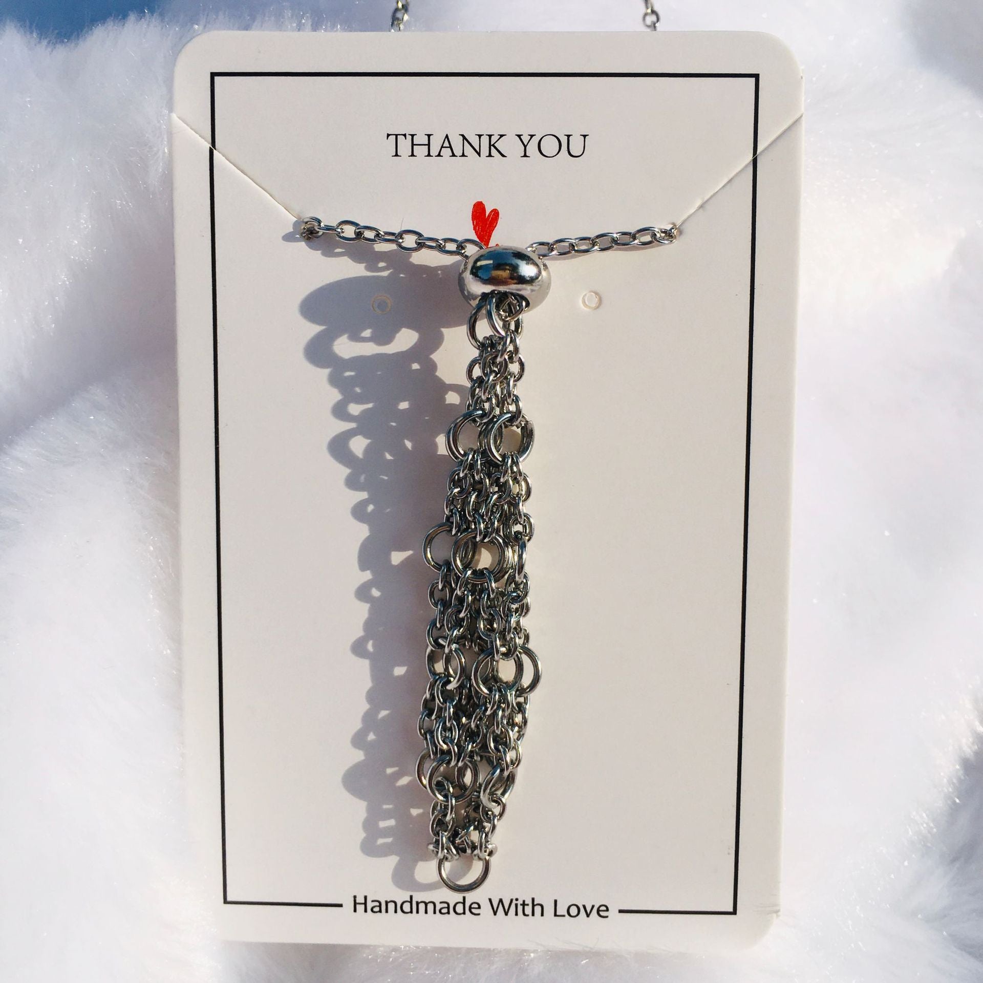 Wholesale Contrasting Color Design Replaceable Crystal Natural Stone Adjustable Metal Mesh Necklace ACC-NE-RongGuan005