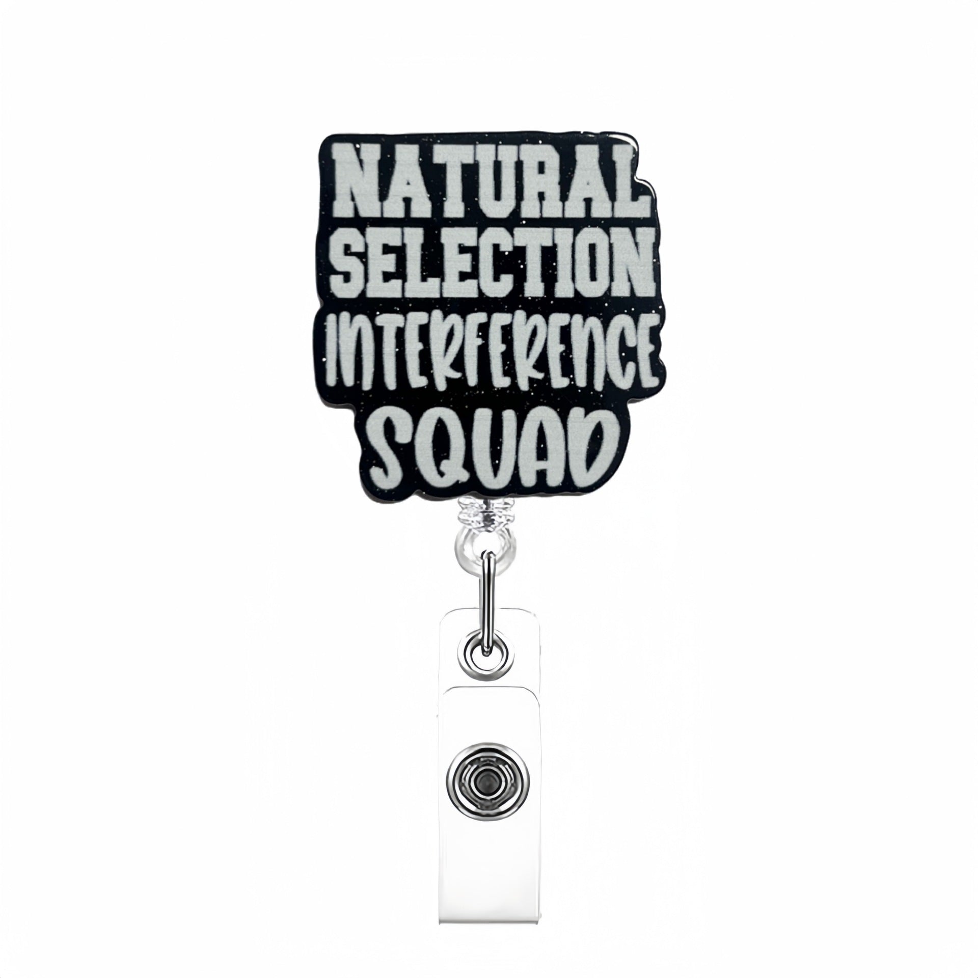 Wholesale Love Romantic Workplace  Acrylic Retractable Rotating Badge Keychain