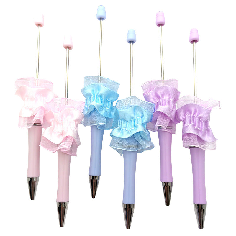 Wholesale Beadable Pens Lattice Lace Cartoon Pen DIY Beaded Pen ACC-PN-QianCai001