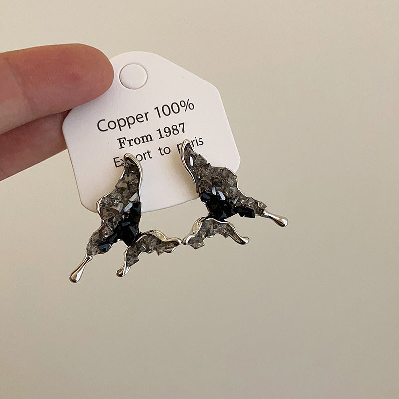 Wholesale gradient butterfly earrings