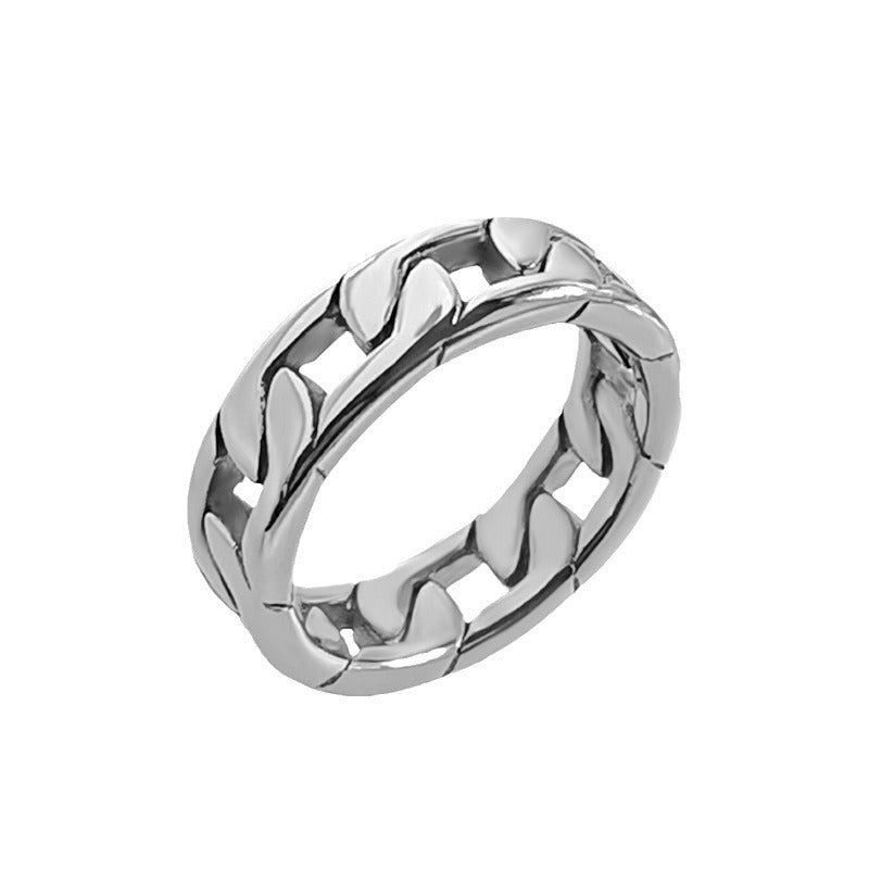 Wholesale Titanium Steel Men  Chain Ring