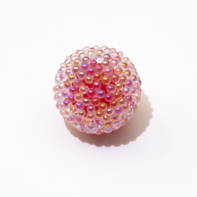 Wholesale 10PCS  Acrylic Macaron Bubble Through-hole 17mm Sugar Beads ACC-BDS-GeRui001