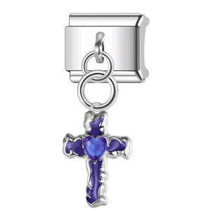 Wholesale Italian Charm Bracelet 9mm DIY Splicing Cross Pendant Stainless Steel Composable Bracelet