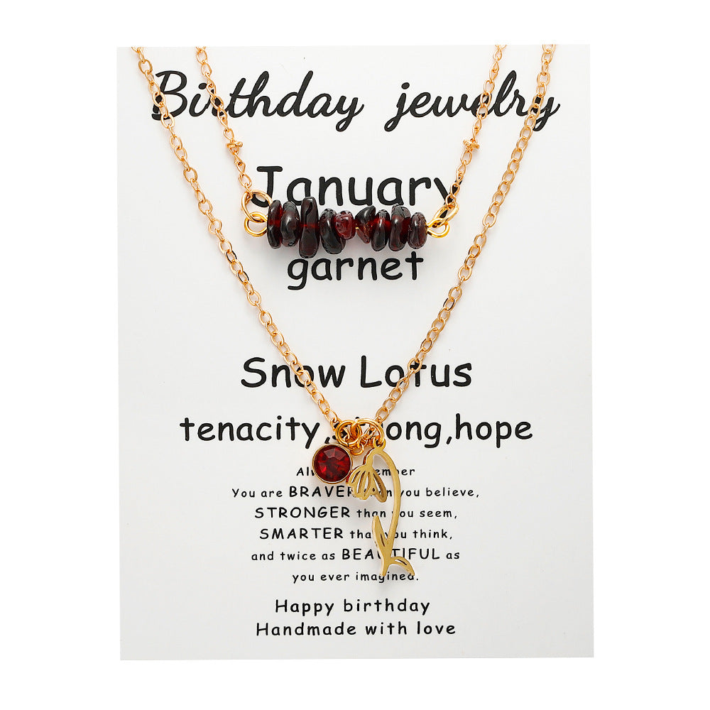 Wholesale  multi-layer green gold gravel necklace