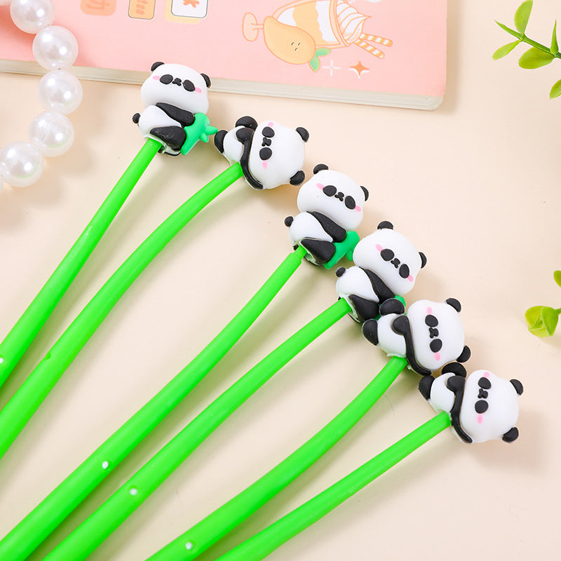 Wholesale Cartoon soft glue panda shake gel pen