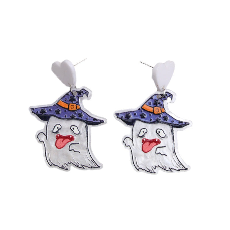 Wholesale  earrings skeleton  web ghost mummy earrings
