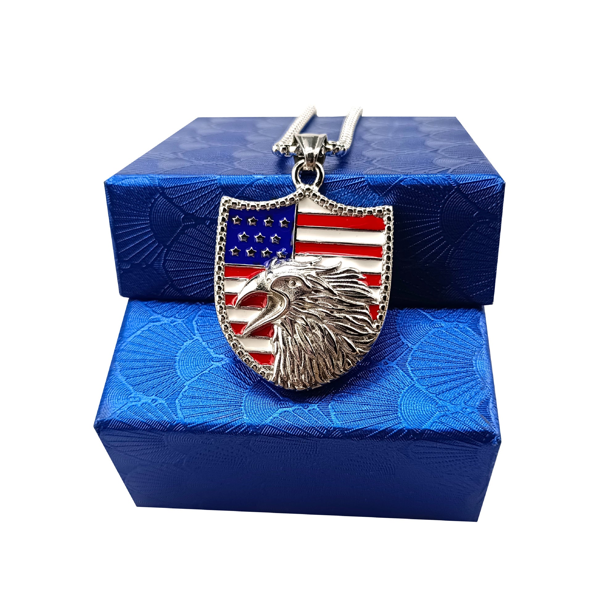 Wholesale Hip Hop Eagle Stainless Steel Necklace ACC-NE-Ruig008