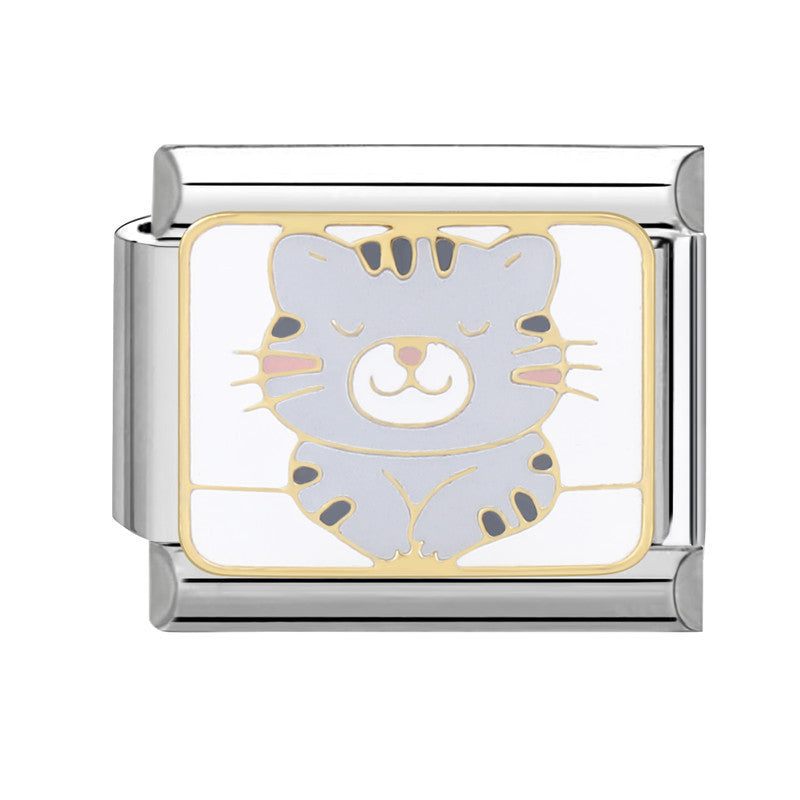 Wholesale Italian Charm Bracelet 9mm DIY Splicing Pink Green Series Titanium Steel Composable Bracelet