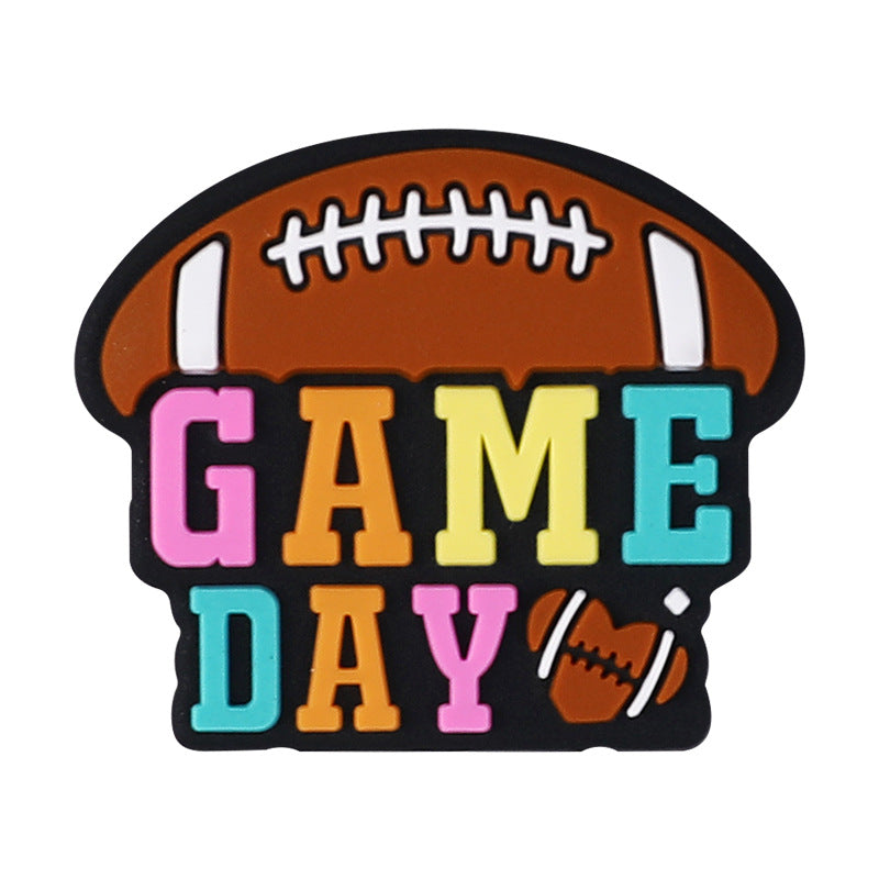 Wholesale 20pcs Cartoon Football Focal Beads DIY Bead Accessories ACC-BDS-RongFa063