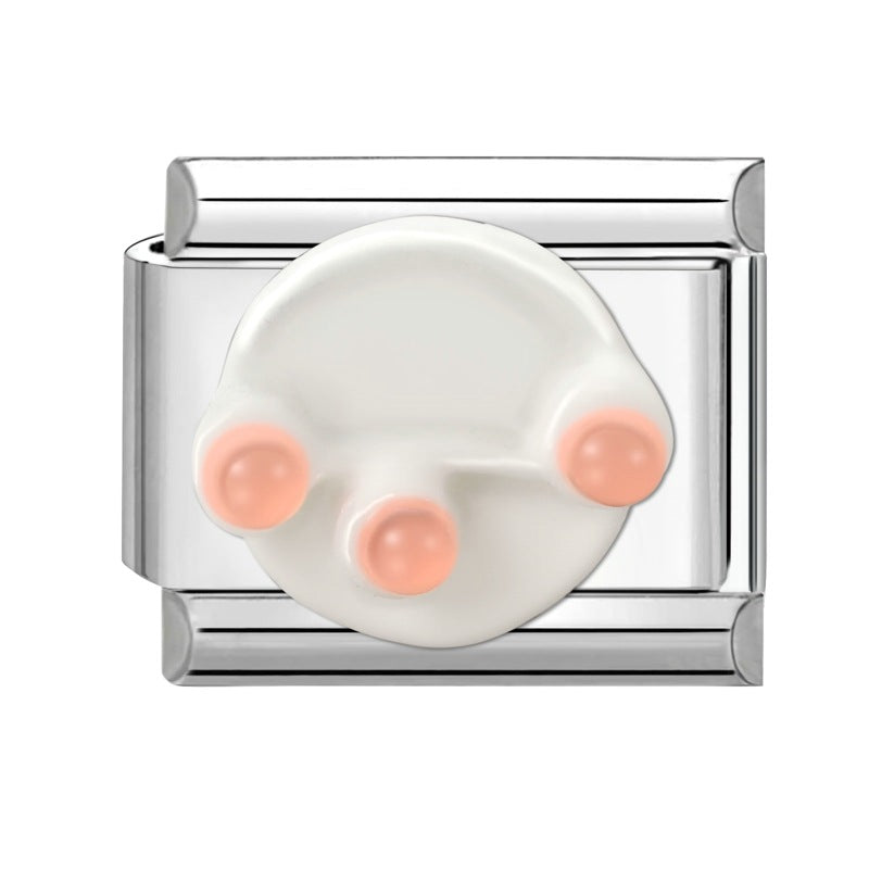 Wholesale Italian Charm Bracelet 9mm DIY Splicing Cute Creative Stainless Steel Composable Bracelet