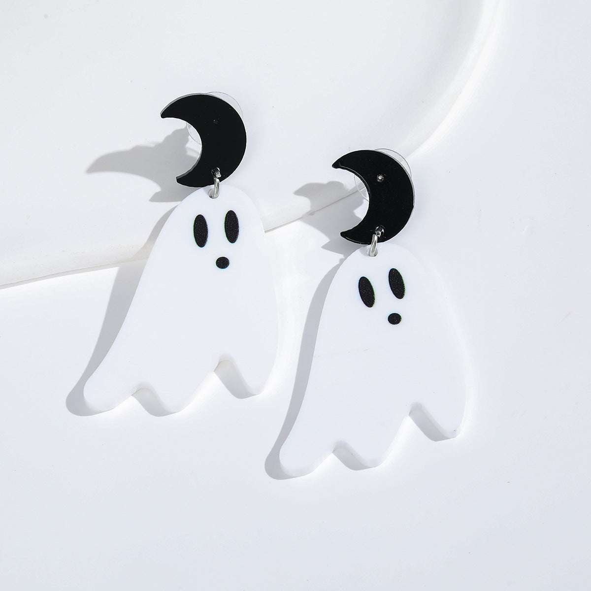 Wholesale Colorful Halloween Ghost Acrylic Earrings
