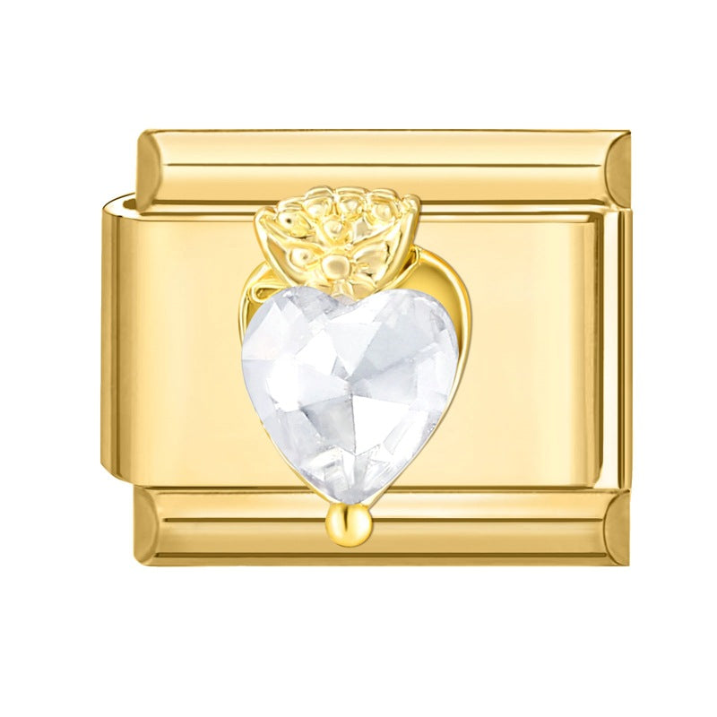 Wholesale Italian Beaded Bracelet 9mm DIY Splicing Removable Butterfly Pearl Stainless Steel Combinable Bracelet