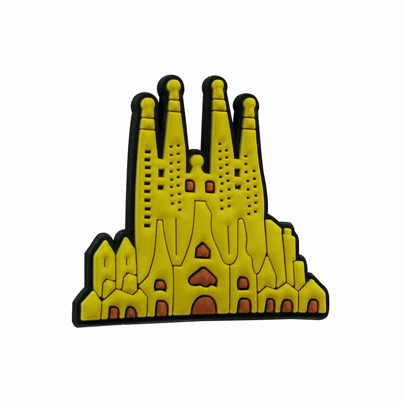 Wholesale Random 100pcs Travel Series Shoes Accessories Shoes Charms