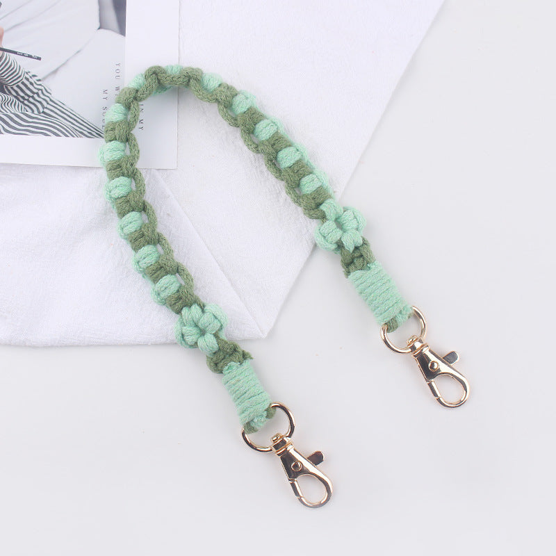 Wholesale  creative handmade woven small flower pattern cup set of cup rope cup accessories