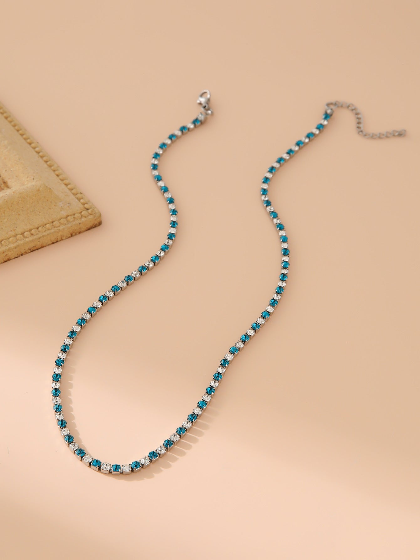 Bracelet en diamant en rédaction en acier inoxydable en vente