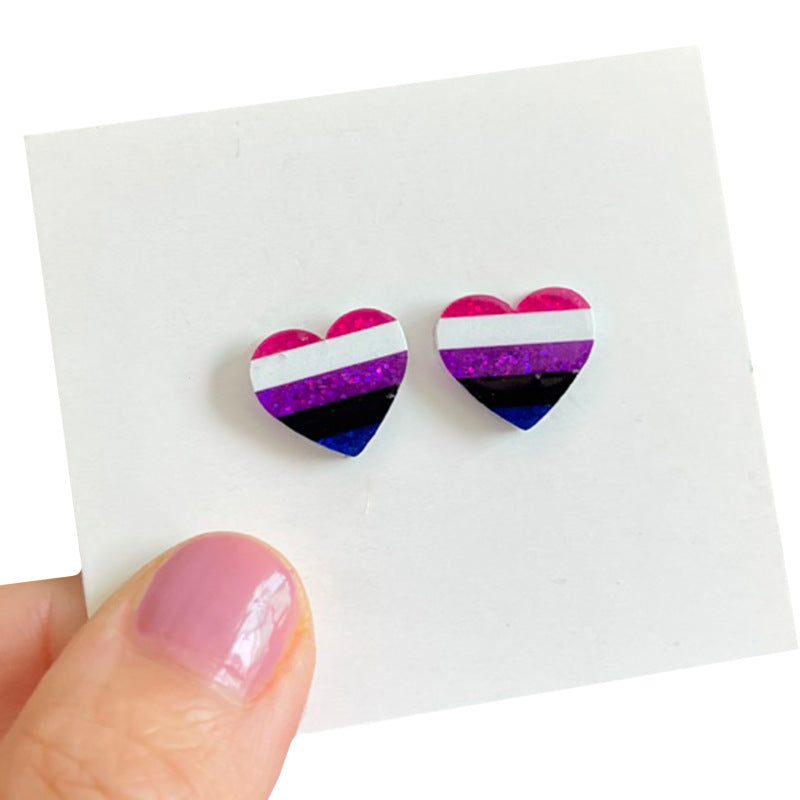 Wholesale  Rainbow Flag Earrings