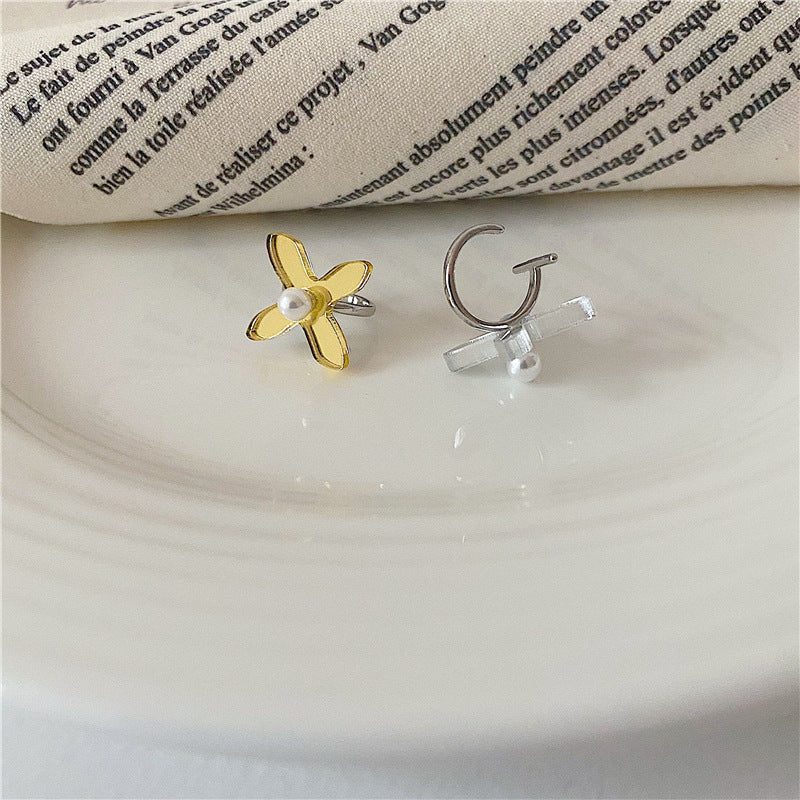 Wholesale fashion mirror windmill ear bone clip retro earrings