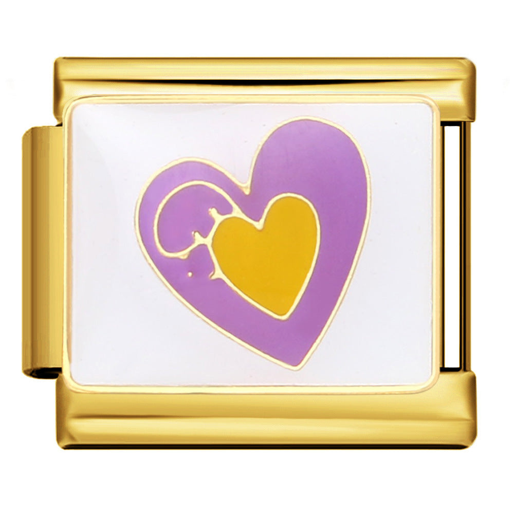 Wholesale Italian Charm Bracelet 9mm DIY Splicing Cute Creative Stainless Steel Composable Bracelet