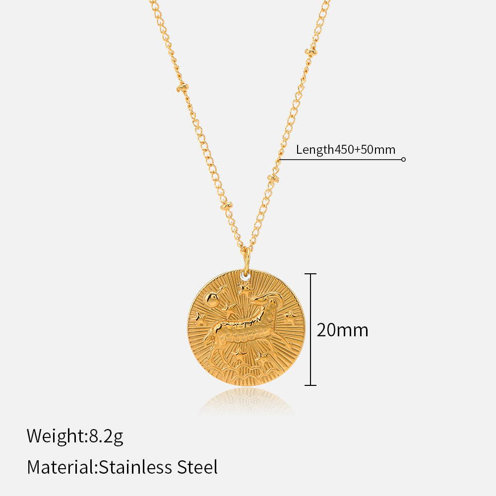 Wholesale Twelve Constellations Stainless Steel Necklace