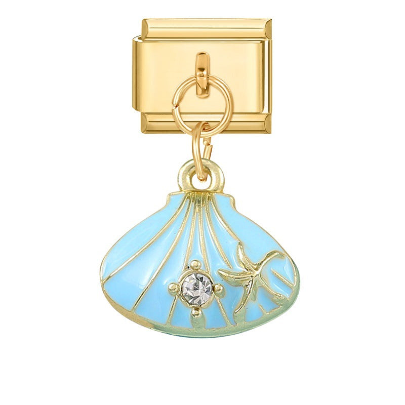 Wholesale Italian Charm Bracelet 9mm DIY Creative Retro  Stainless Steel Composable Bracelet