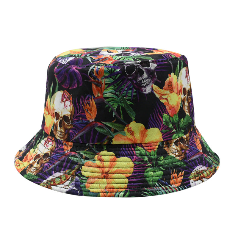 Wholesale Graffiti Fisherman Hat M Printed Hat Double-sided Bucket Hat