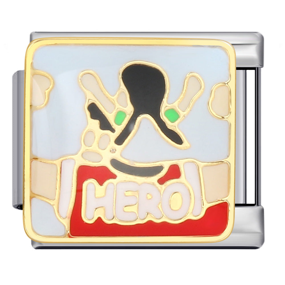 Wholesale Italian Charm Bracelet 9mm DIY Splicing Removable Poker Chips Stainless Steel Composable Bracelet