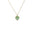 Wholesale Titanium Steel Green East Mausoleum Natural Stone Necklace