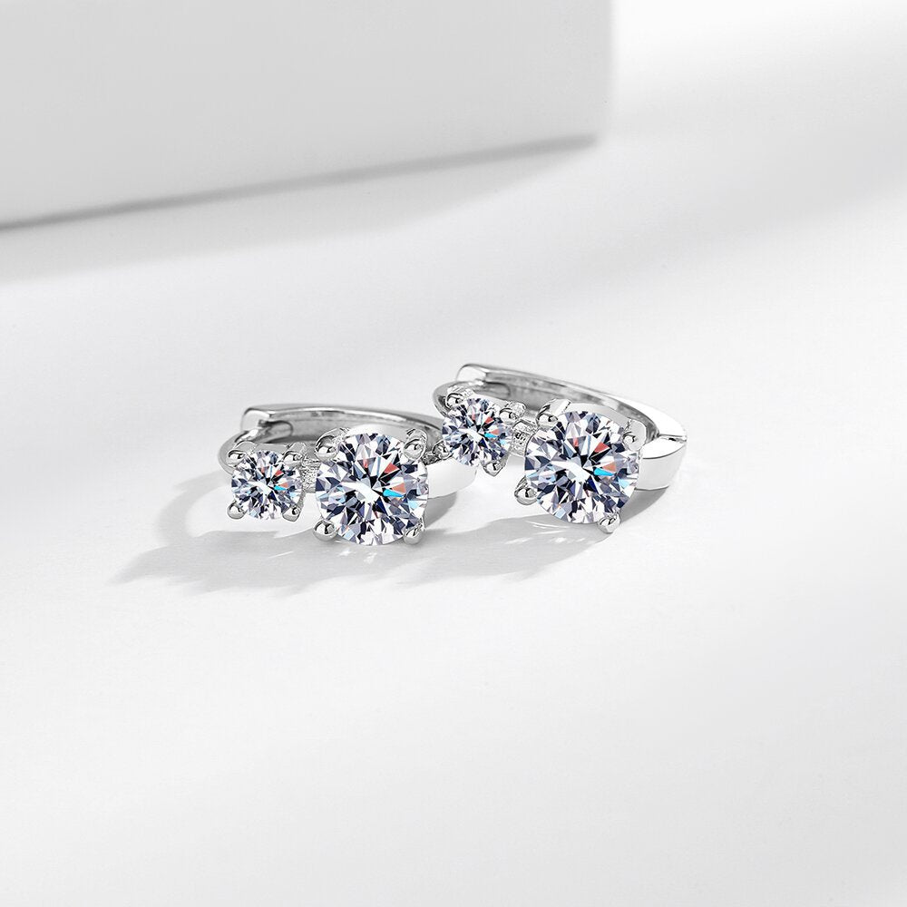 Wholesale  Light Luxury Super Flash Zircon Earrings 18K Gold Plated  Earrings