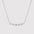 Wholesale Titanium steel zircon oval round pendant necklace simple ins fashion furnace vacuum electroplating