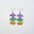 Wholesale green yellow five-pointed star Crown Clown mask lobster earrings