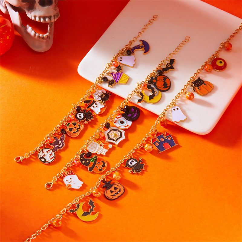 Wholesale Halloween Series Bracelets Cute and Funny Style Cartoon Pendants Ghost Bracelet