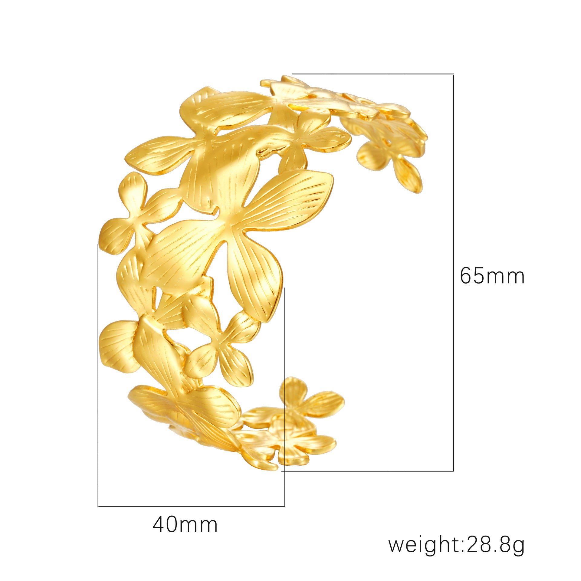 Wholesale stainless steel C- shaped bracelet