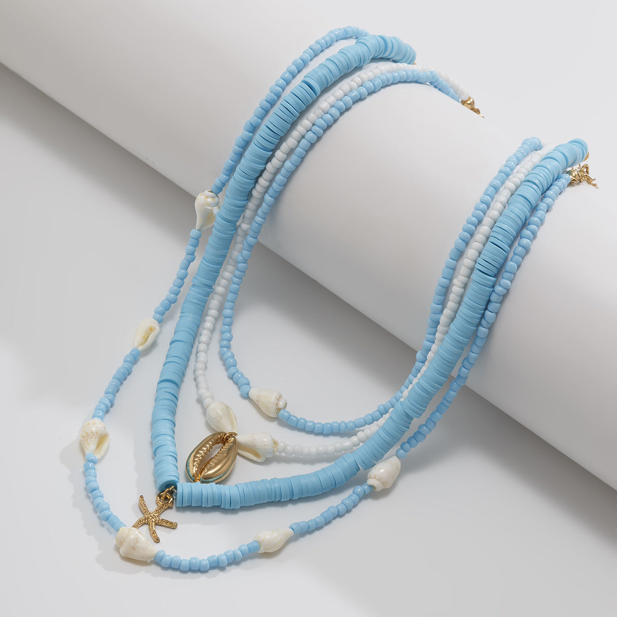 Wholesale  Vacation Soft Pottery Beaded Necklace