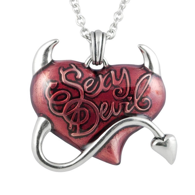 Wholesale  personality sexy red heart pendant necklace