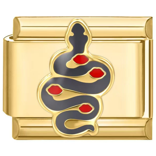 Wholesale Italian Charm Bracelet 9mm DIY Zircon Girls  Creative Stainless Steel Composable Bracelet