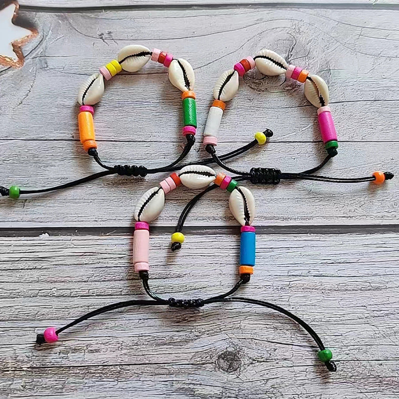 Wholesale Natural Shell Handwoven Shell Bracelet ACC-BT-Youl008