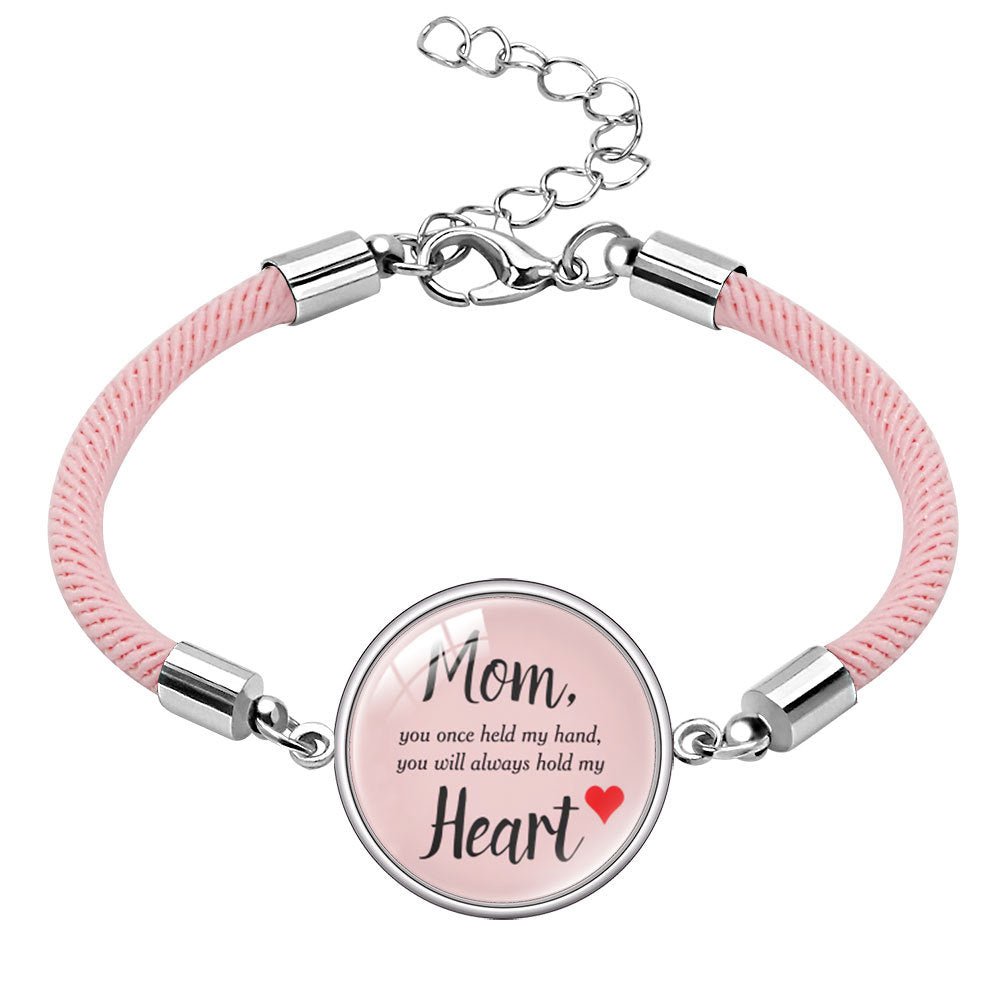 Wholesale  Mother's Day Bracelet Jewelry mom Letter Crystal Bracelet