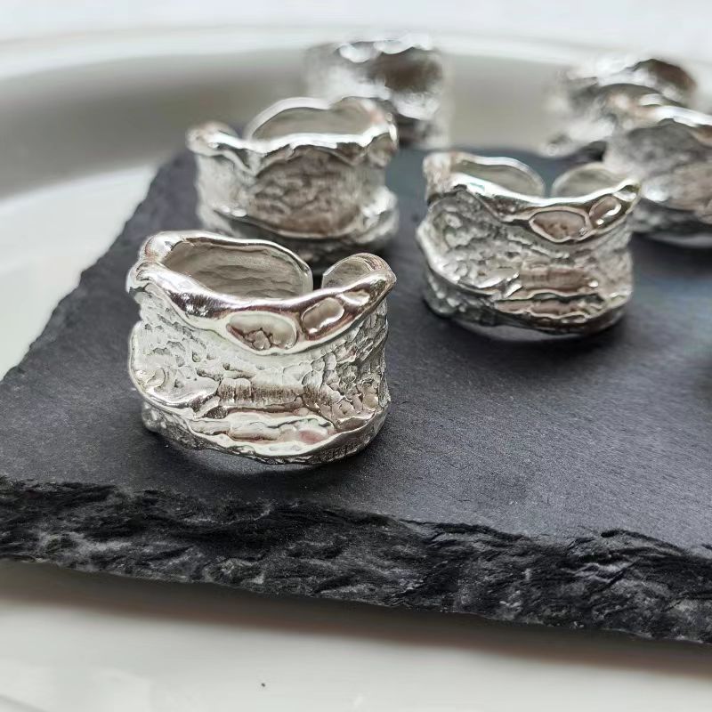 Wholesale  S925 sterling silver walnut pattern ring