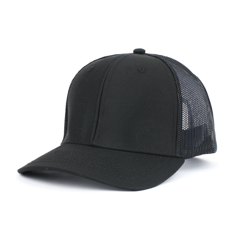 Wholesale Solid Color Trucker Hat Cotton Mesh Cap Baseball Cap ACC-HT-RongZhao030