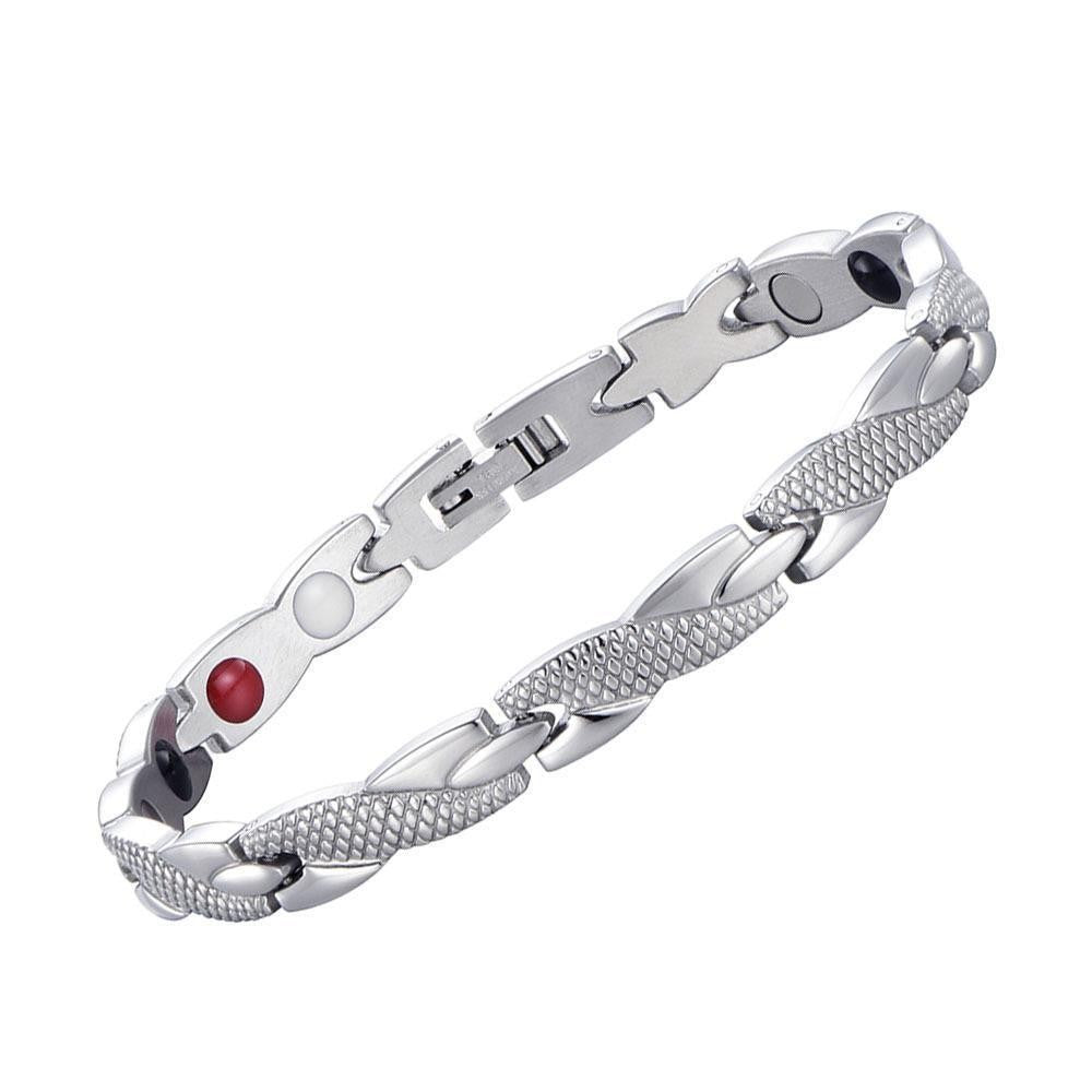 Wholesale Titanium Steel Dragon Pattern Magnet Bracelet Fashion Jewelry Accessory Boutique Resale Gift
