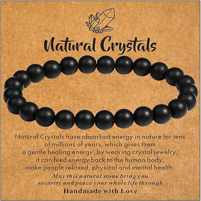 Wholesale Natural Stone Bracelet Handmade Beaded Pink Zebra Amethyst Elastic Cord Bracelet ACC-BT-Yunh004