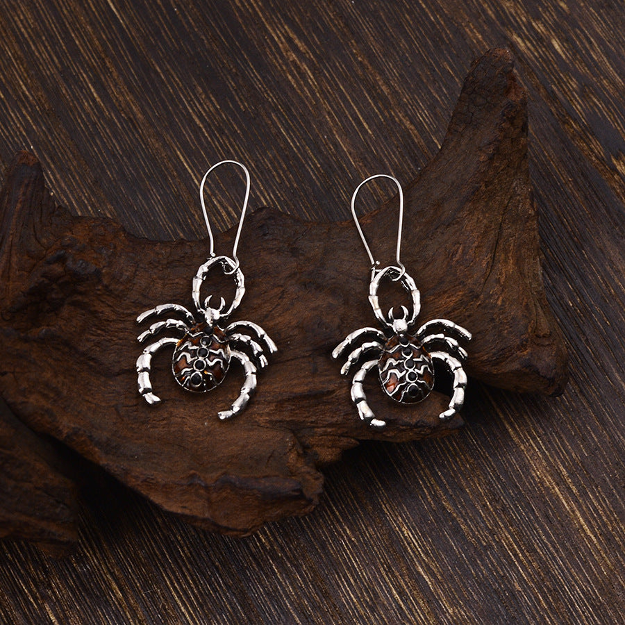 Wholesale Zinc Alloy Electroplated Gunmetal Black  Pendant Earrings Gothic  Style Fashion Jewelry Accessory For Women